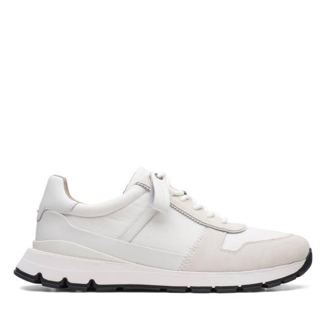 Zapatillas Clarks Move Lite Race Hombre Blancas | CLK194QTU