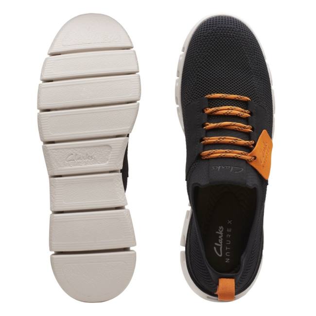 Zapatillas Clarks Nature X Lo Hombre Negras | CLK937NBA