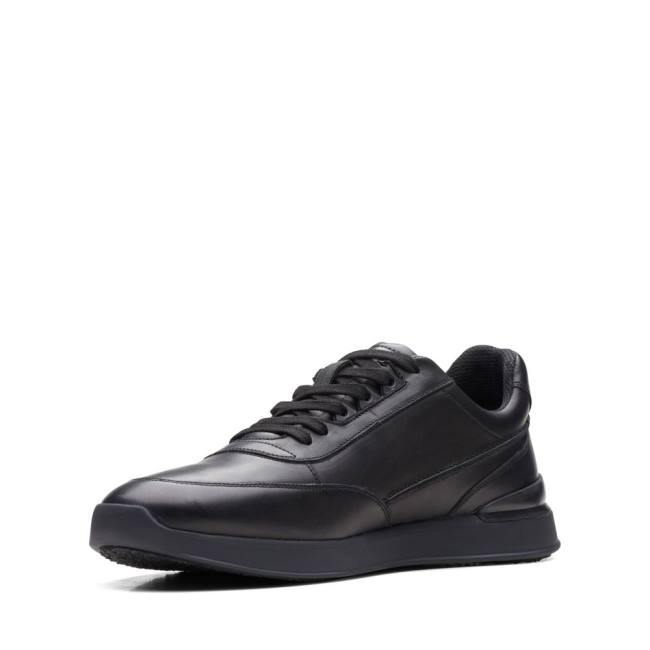 Zapatillas Clarks Race Lite Lace Hombre Negras | CLK731DPA