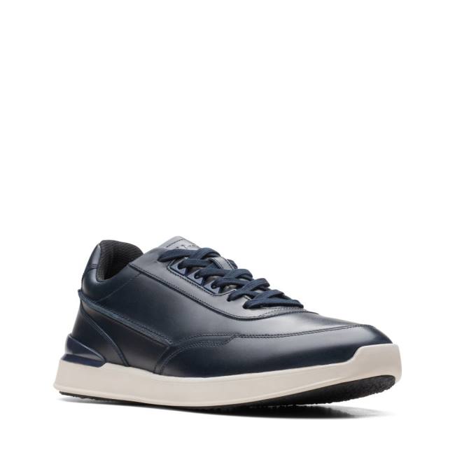 Zapatillas Clarks Race Lite Lace Hombre Azul Marino | CLK813YRG