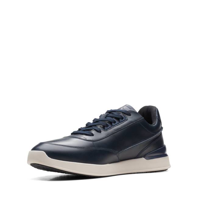 Zapatillas Clarks Race Lite Lace Hombre Azul Marino | CLK813YRG