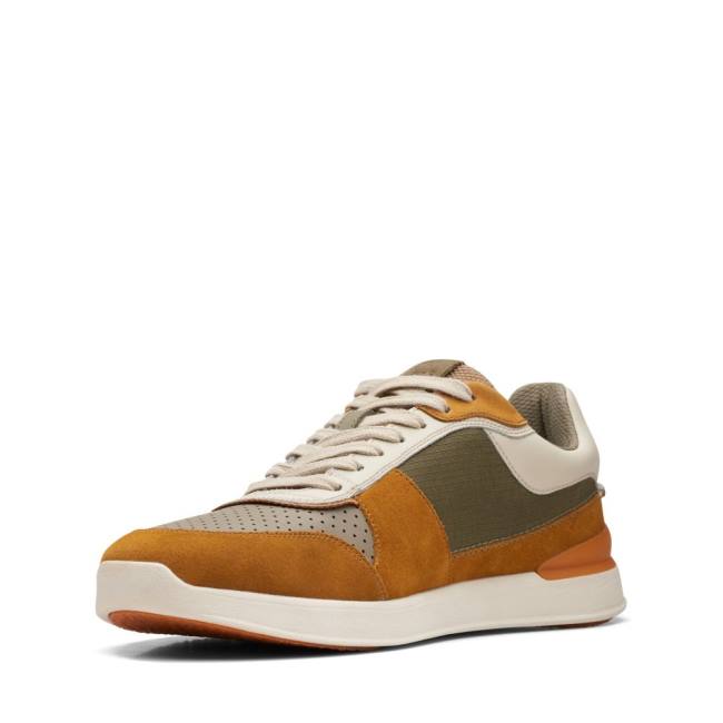 Zapatillas Clarks Race Lite Tor Hombre Verde Oliva | CLK931UHC