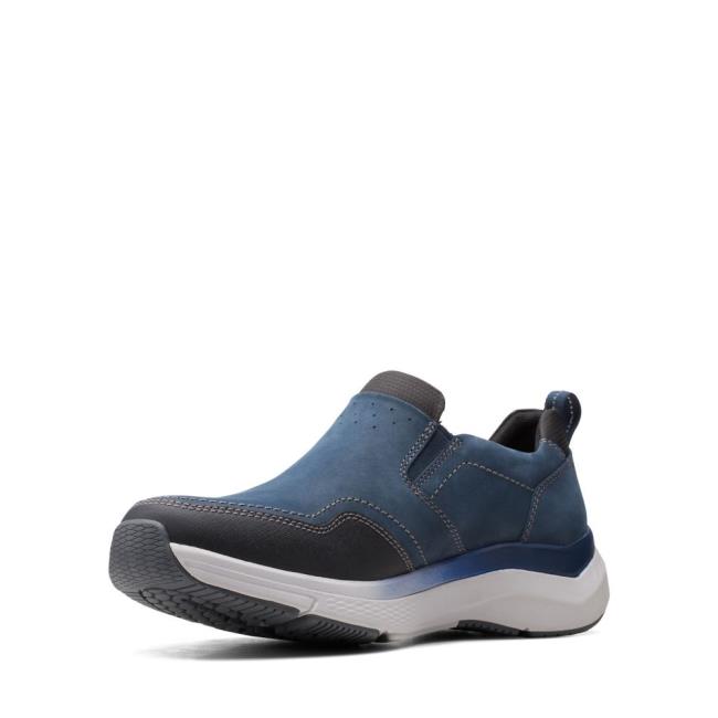 Zapatillas Clarks Wave 2.0 Edge Hombre Azul Marino | CLK980SZD