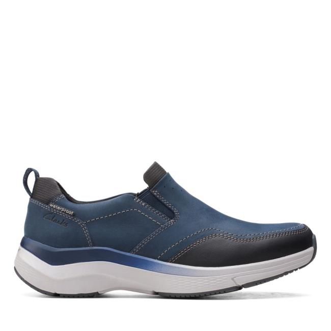 Zapatillas Clarks Wave 2.0 Edge Hombre Azul Marino | CLK980SZD