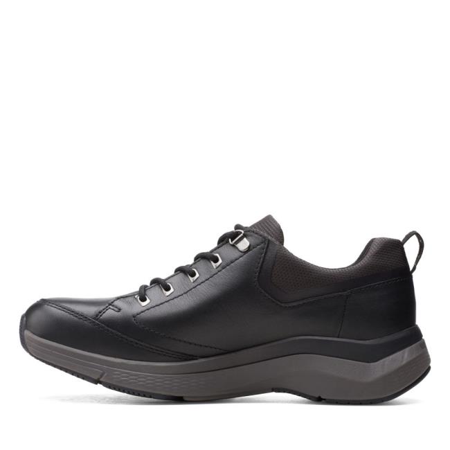 Zapatillas Clarks Wave 2.0 Vibe Hombre Negras | CLK782VWE