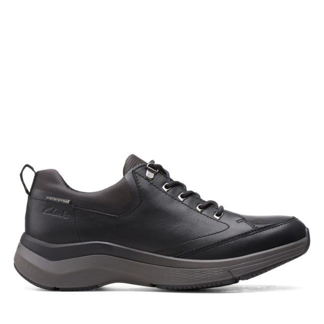 Zapatillas Clarks Wave 2.0 Vibe Hombre Negras | CLK782VWE